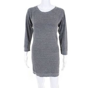 Monrow Mommy Women's Long Sleeve Dress Gray Size XS